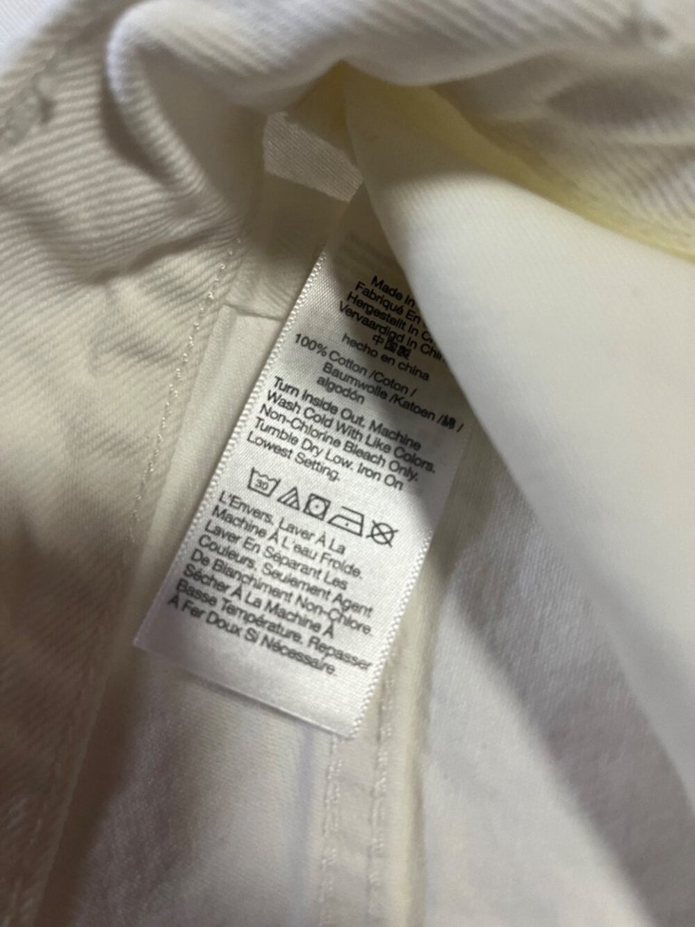 Madewell Low-Slung Baggy Crop Jeans Womens Size 28 White 100% Cotton Fair Trade - Picture 6 of 11